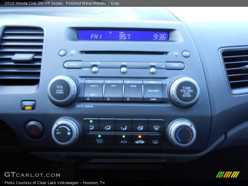 Controls of 2010 Civic DX-VP Sedan