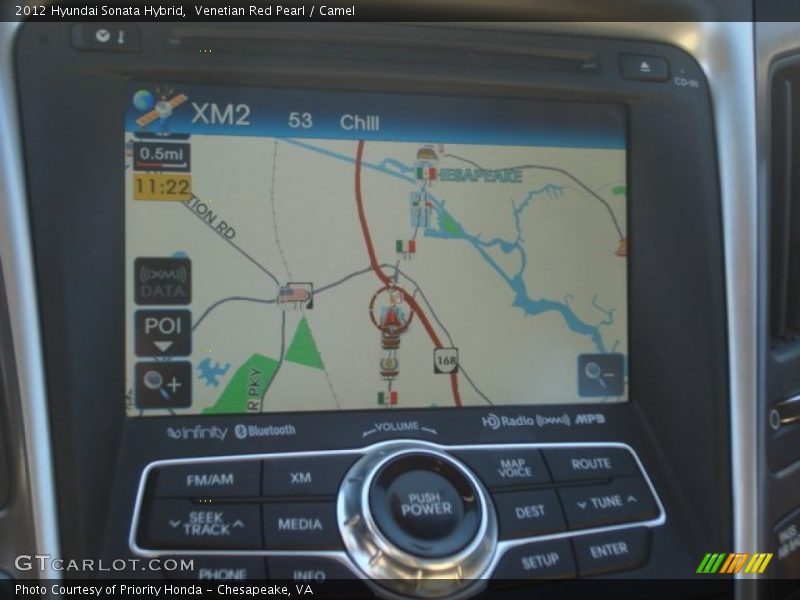 Venetian Red Pearl / Camel 2012 Hyundai Sonata Hybrid
