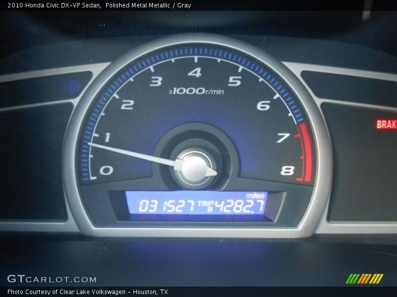 Polished Metal Metallic / Gray 2010 Honda Civic DX-VP Sedan
