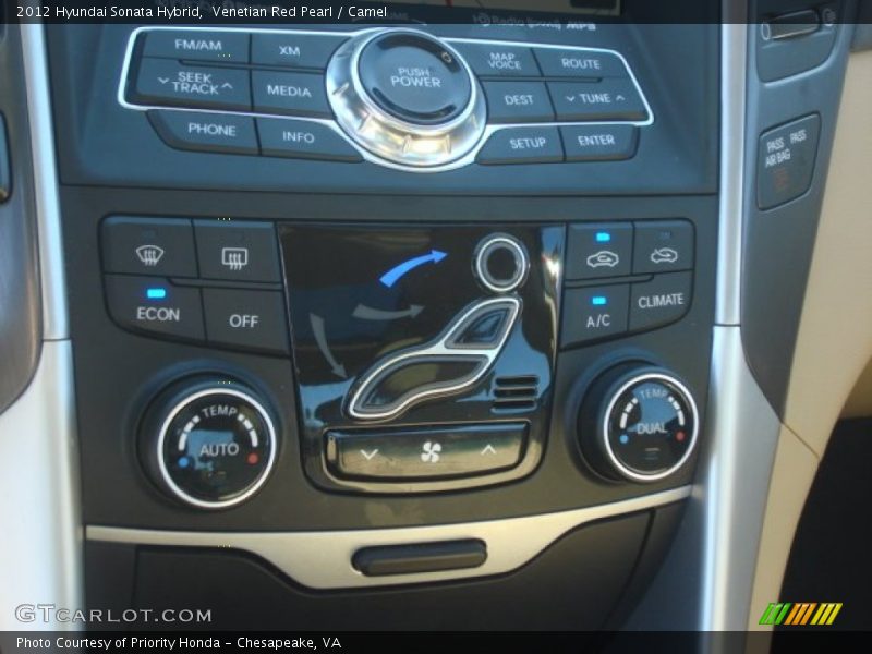 Venetian Red Pearl / Camel 2012 Hyundai Sonata Hybrid