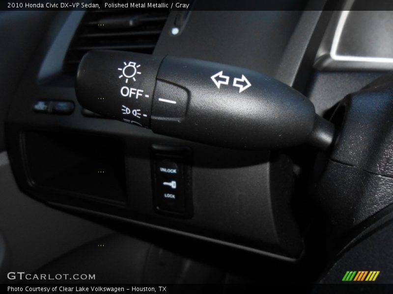 Polished Metal Metallic / Gray 2010 Honda Civic DX-VP Sedan