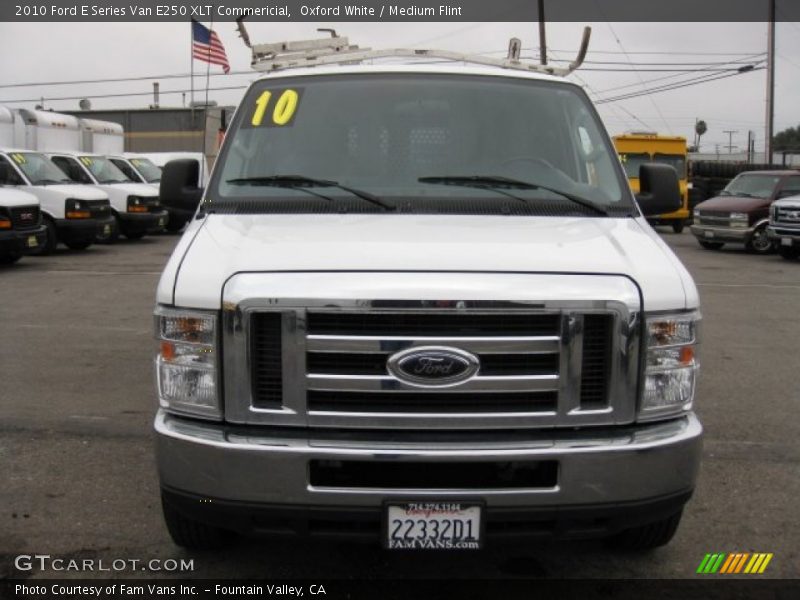 Oxford White / Medium Flint 2010 Ford E Series Van E250 XLT Commericial
