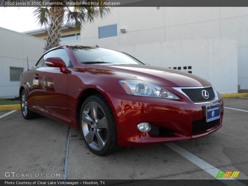 Matador Red Mica / Alabaster 2010 Lexus IS 350C Convertible