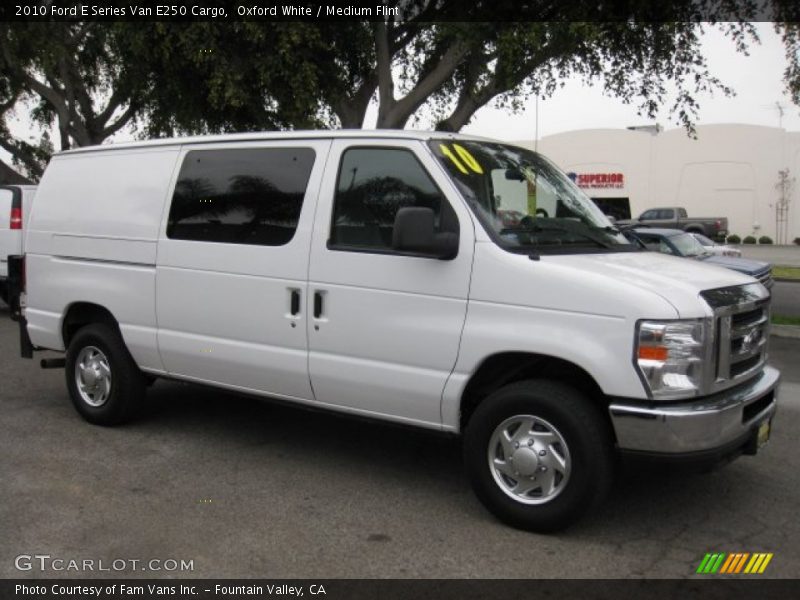 Oxford White / Medium Flint 2010 Ford E Series Van E250 Cargo