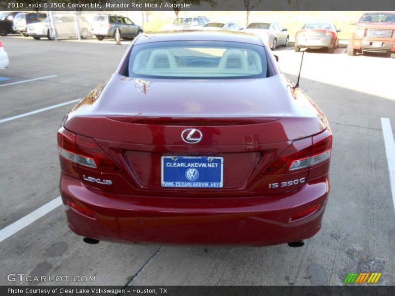 Matador Red Mica / Alabaster 2010 Lexus IS 350C Convertible