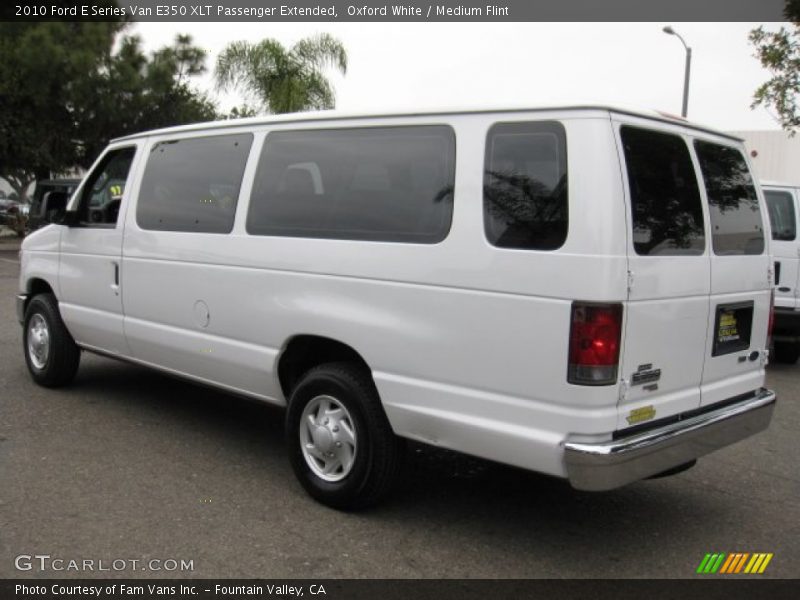 Oxford White / Medium Flint 2010 Ford E Series Van E350 XLT Passenger Extended
