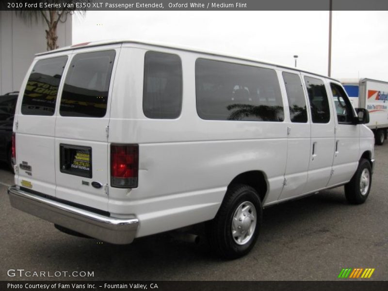 Oxford White / Medium Flint 2010 Ford E Series Van E350 XLT Passenger Extended