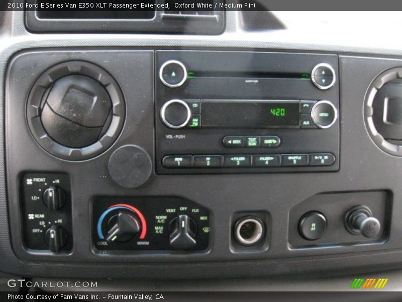 Oxford White / Medium Flint 2010 Ford E Series Van E350 XLT Passenger Extended