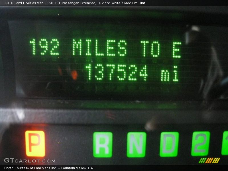 Oxford White / Medium Flint 2010 Ford E Series Van E350 XLT Passenger Extended