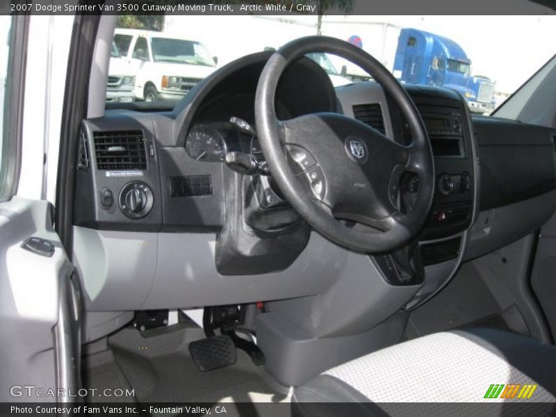 Arctic White / Gray 2007 Dodge Sprinter Van 3500 Cutaway Moving Truck