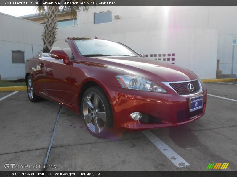 Matador Red Mica / Alabaster 2010 Lexus IS 350C Convertible