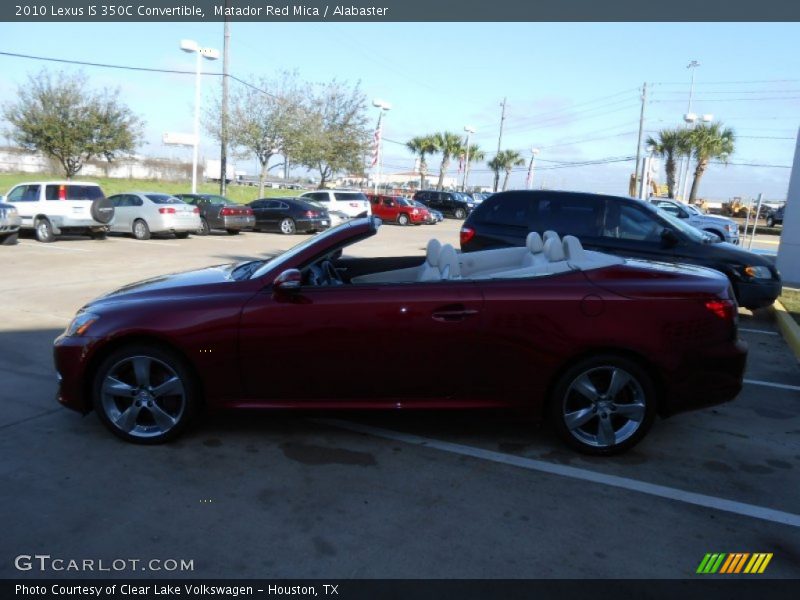 Matador Red Mica / Alabaster 2010 Lexus IS 350C Convertible