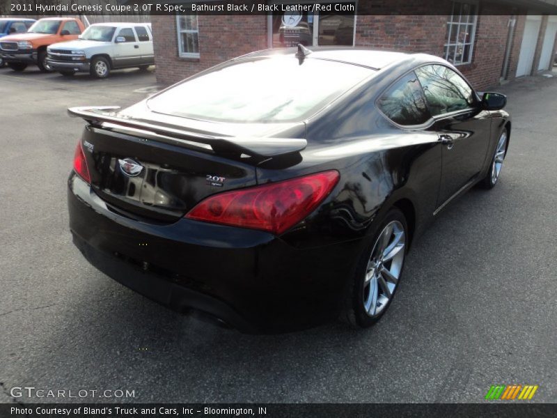 Bathurst Black / Black Leather/Red Cloth 2011 Hyundai Genesis Coupe 2.0T R Spec