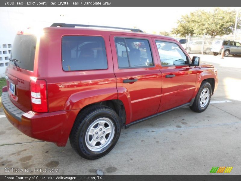 Red Crystal Pearl / Dark Slate Gray 2008 Jeep Patriot Sport
