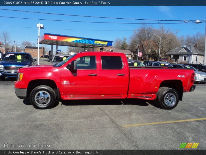 Fire Red / Ebony 2009 GMC Sierra 3500HD SLE Crew Cab 4x4 Dually