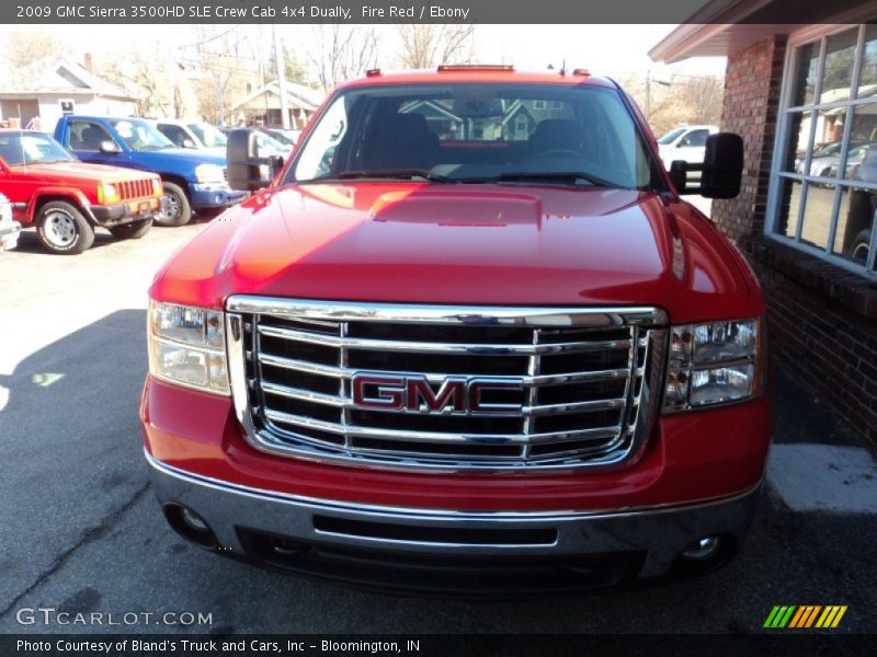 Fire Red / Ebony 2009 GMC Sierra 3500HD SLE Crew Cab 4x4 Dually