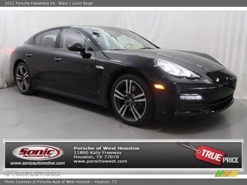 Black / Luxor Beige 2012 Porsche Panamera V6
