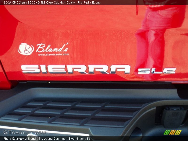 Fire Red / Ebony 2009 GMC Sierra 3500HD SLE Crew Cab 4x4 Dually
