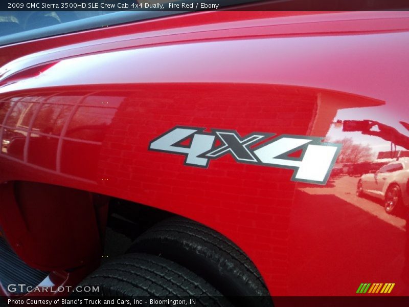 Fire Red / Ebony 2009 GMC Sierra 3500HD SLE Crew Cab 4x4 Dually