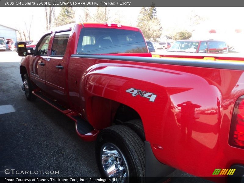 Fire Red / Ebony 2009 GMC Sierra 3500HD SLE Crew Cab 4x4 Dually