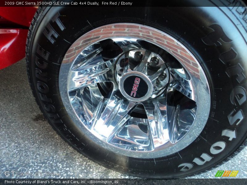 Fire Red / Ebony 2009 GMC Sierra 3500HD SLE Crew Cab 4x4 Dually