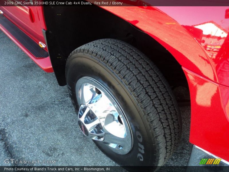 Fire Red / Ebony 2009 GMC Sierra 3500HD SLE Crew Cab 4x4 Dually