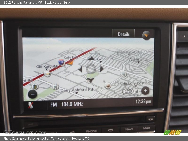 Navigation of 2012 Panamera V6