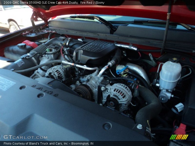 Fire Red / Ebony 2009 GMC Sierra 3500HD SLE Crew Cab 4x4 Dually