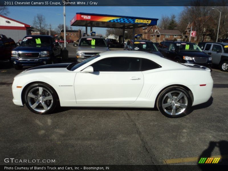 Summit White / Gray 2011 Chevrolet Camaro SS Coupe