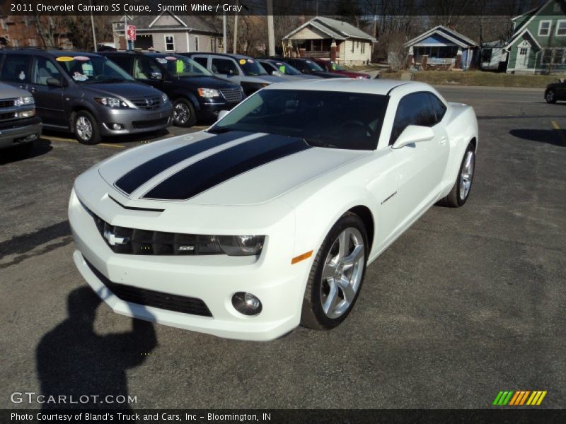 Summit White / Gray 2011 Chevrolet Camaro SS Coupe