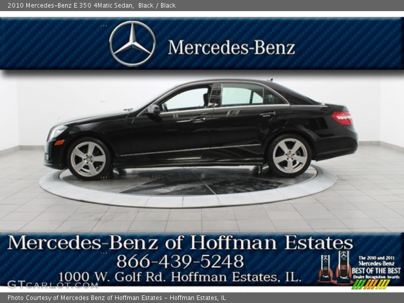 Black / Black 2010 Mercedes-Benz E 350 4Matic Sedan