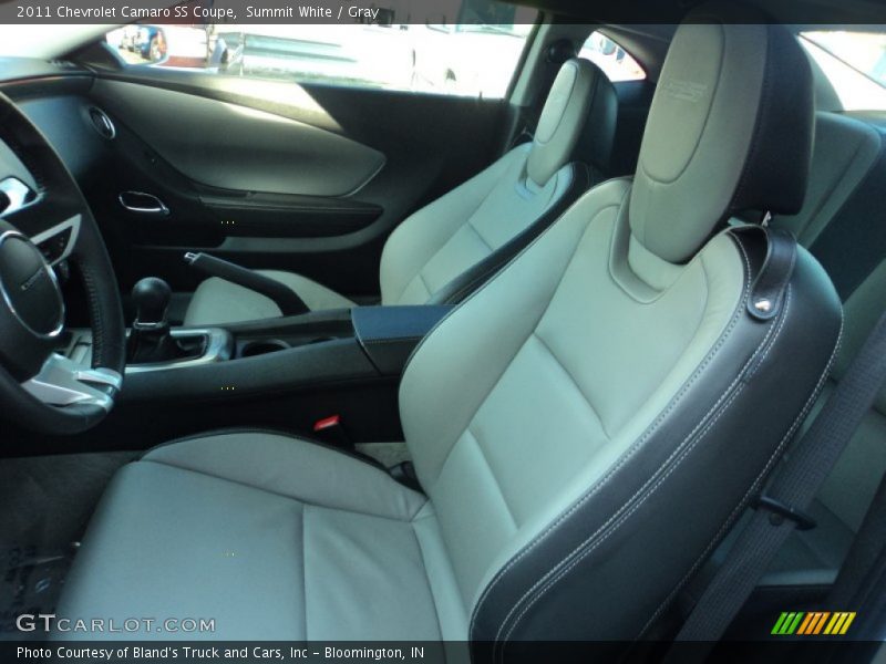 Summit White / Gray 2011 Chevrolet Camaro SS Coupe