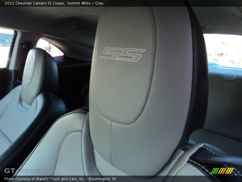 Summit White / Gray 2011 Chevrolet Camaro SS Coupe