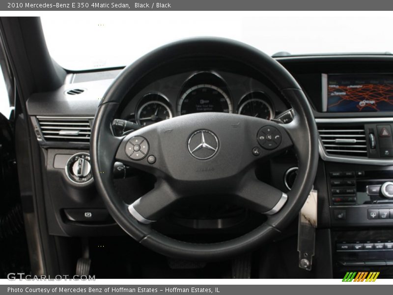 Black / Black 2010 Mercedes-Benz E 350 4Matic Sedan