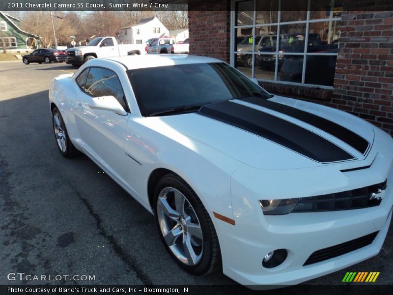Summit White / Gray 2011 Chevrolet Camaro SS Coupe