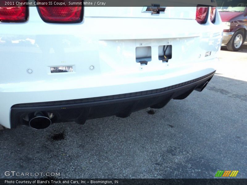 Summit White / Gray 2011 Chevrolet Camaro SS Coupe