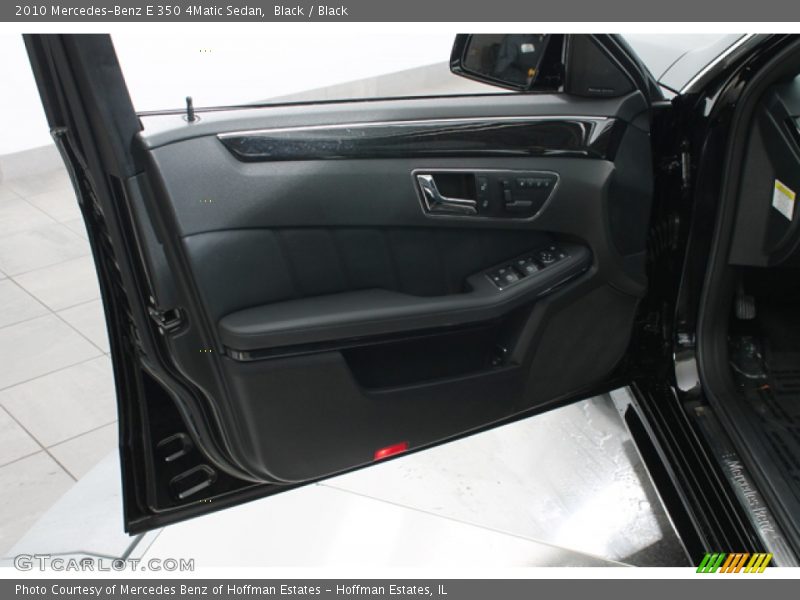 Black / Black 2010 Mercedes-Benz E 350 4Matic Sedan