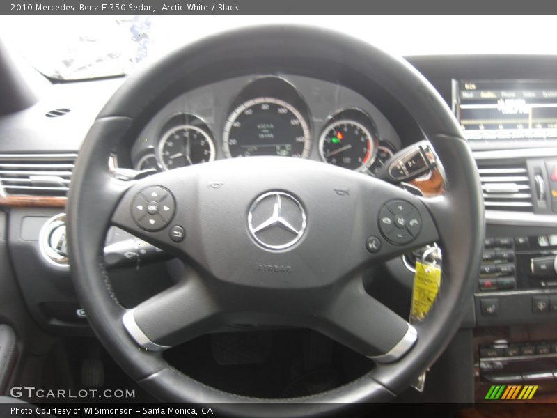 Arctic White / Black 2010 Mercedes-Benz E 350 Sedan