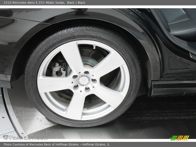 Black / Black 2010 Mercedes-Benz E 350 4Matic Sedan