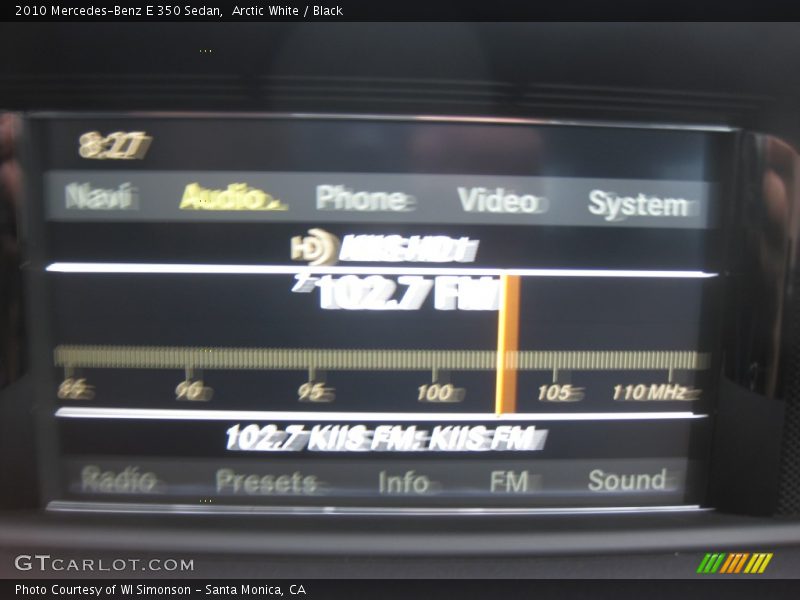 Arctic White / Black 2010 Mercedes-Benz E 350 Sedan