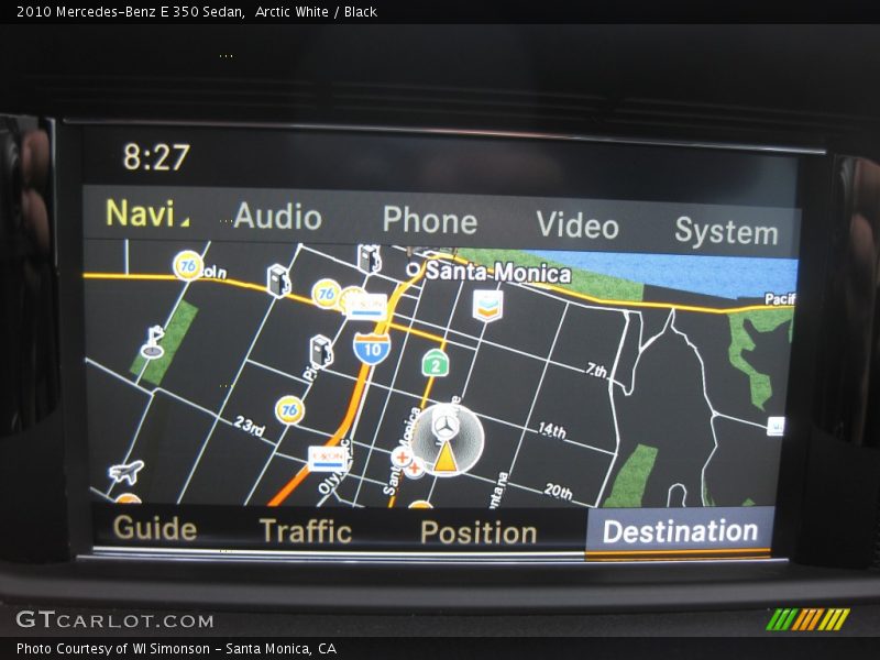 Navigation of 2010 E 350 Sedan