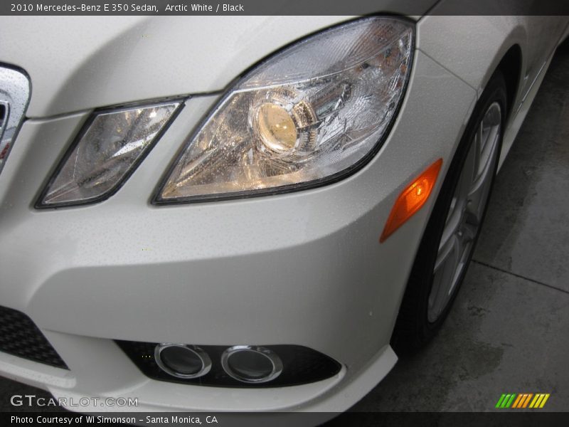Arctic White / Black 2010 Mercedes-Benz E 350 Sedan