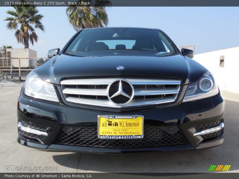 Black / Black 2013 Mercedes-Benz C 250 Sport