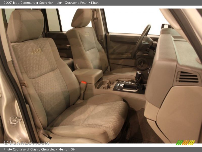 Light Graystone Pearl / Khaki 2007 Jeep Commander Sport 4x4
