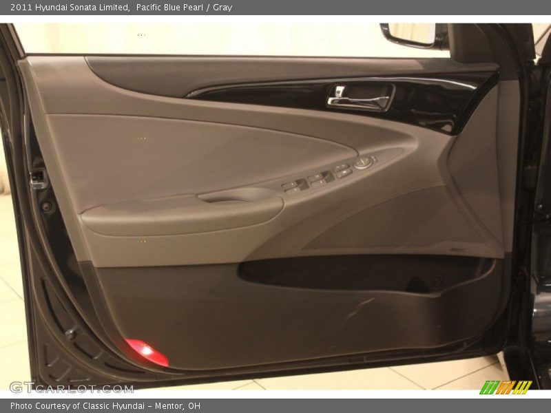 Pacific Blue Pearl / Gray 2011 Hyundai Sonata Limited