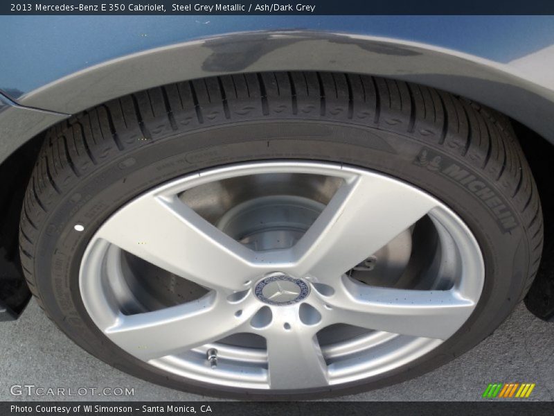 Steel Grey Metallic / Ash/Dark Grey 2013 Mercedes-Benz E 350 Cabriolet