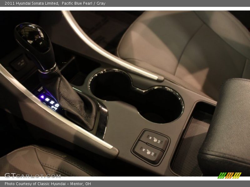 Pacific Blue Pearl / Gray 2011 Hyundai Sonata Limited