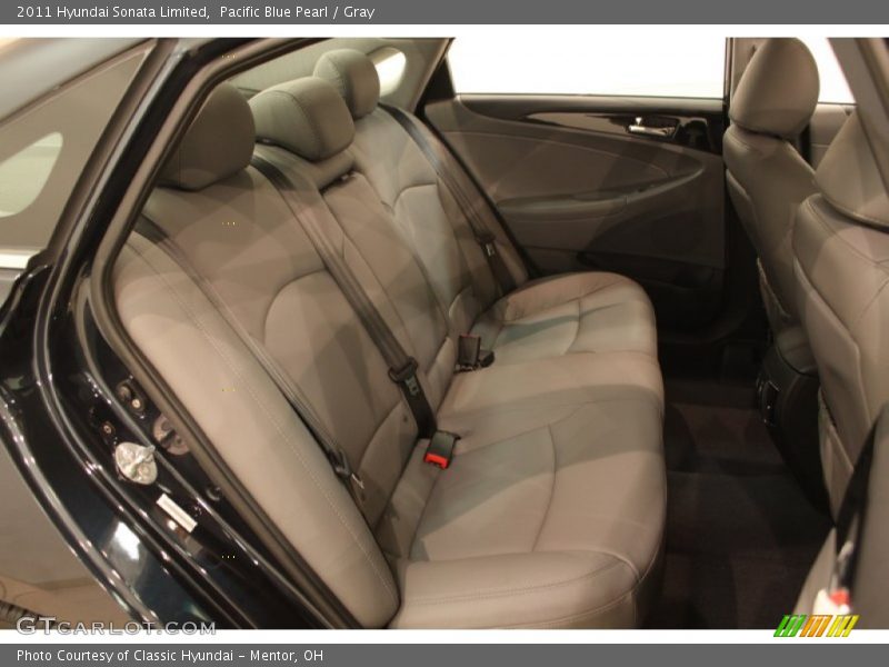 Pacific Blue Pearl / Gray 2011 Hyundai Sonata Limited