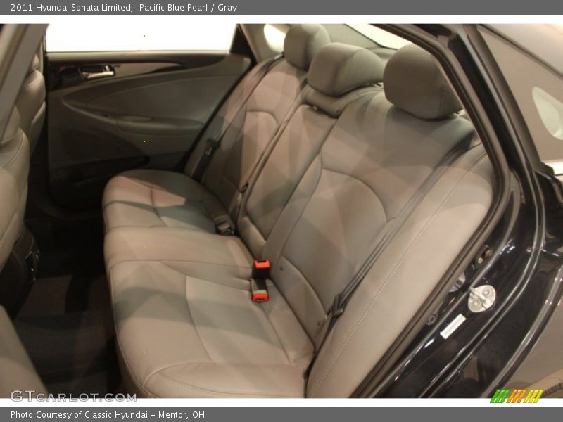 Pacific Blue Pearl / Gray 2011 Hyundai Sonata Limited