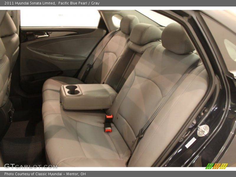 Pacific Blue Pearl / Gray 2011 Hyundai Sonata Limited